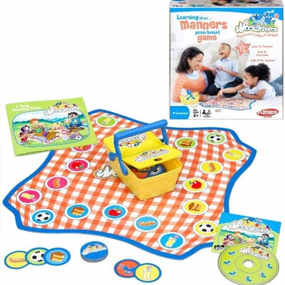 Classic Etiquette Kids Noodleboro Manners Picnic Basket PlaySkool Preschool Game